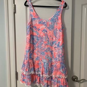 Lilly Pulitzer Pom-Pom Trim Dress